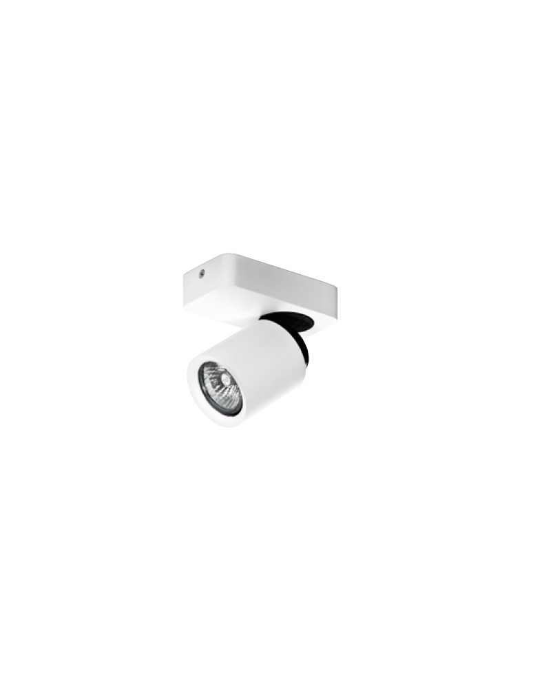Reflektory sufitowe - Azzardo TOMI 1 WHITE 1xGU10 Reflektor Sufitowy Biały/Szary AZ0662 - produkt kolory-swiatla.pl 1