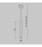 Lampy wiszące rurki - Maytoni Pro Focus Lampa wisząca 1xGU10 Czarny MOD161PL-01B1 - product 2