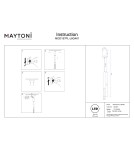 Maytoni Pro Shade Lampa wisząca LED 500lm 4000K Złoto MOD157PL-L6G4K1 Maytoni Pro Shade Lampa wisząca LED 500lm 4000K Złoto MOD157PL-L6G4K1