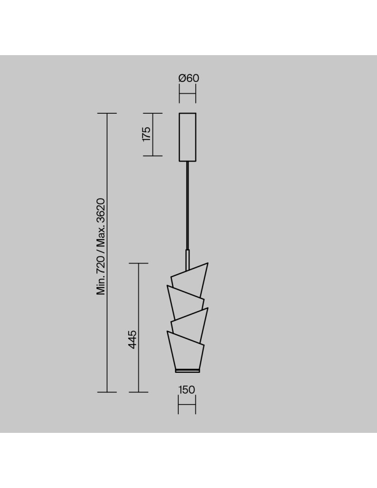 Maytoni Seoul Lampa wisząca LED 2000lm 3000K Biały MOD374PL-L28W3K Maytoni Seoul Lampa wisząca LED 2000lm 3000K Biały MOD374PL-L28W3K