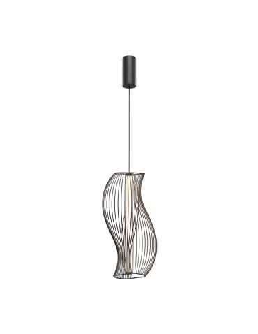 Maytoni Shadows of the past Lampa wisząca LED 1200lm 3000K Czarny MOD263PL-L20B3K
