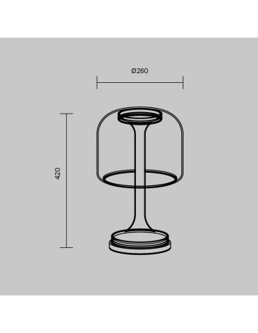 Maytoni Spirito Lampa stołowa LED 820lm 3000K Złoto MOD286TL-L18G3K - produkt 2