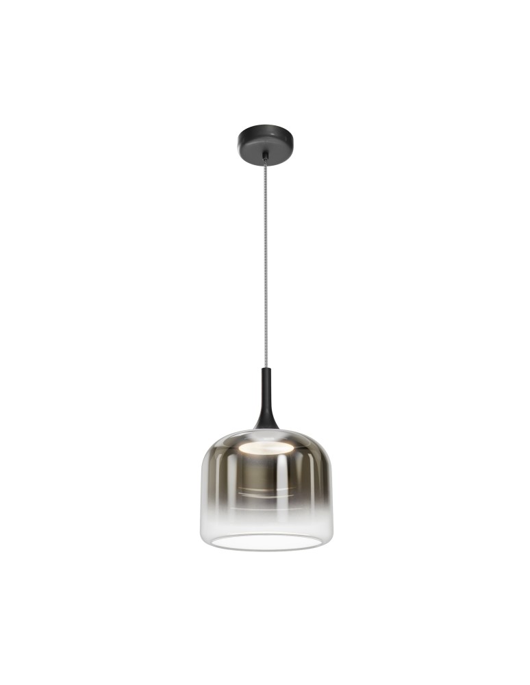 Maytoni Spirito Lampa wisząca LED 1600lm 3000K Czarny MOD286PL-L18B3K
