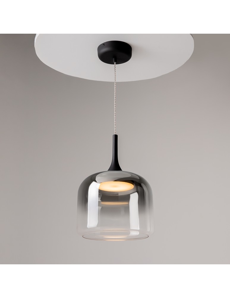 Maytoni Spirito Lampa wisząca LED 1600lm 3000K Czarny MOD286PL-L18B3K