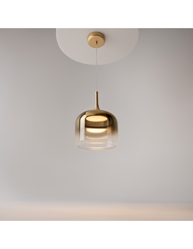 Maytoni Spirito Lampa wisząca LED 1600lm 3000K Złoty MOD286PL-L18G3K