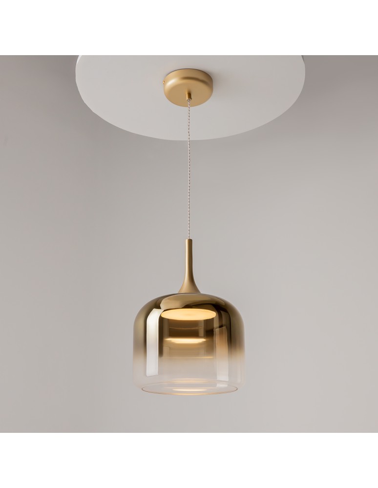 Maytoni Spirito Lampa wisząca LED 1600lm 3000K Złoty MOD286PL-L18G3K