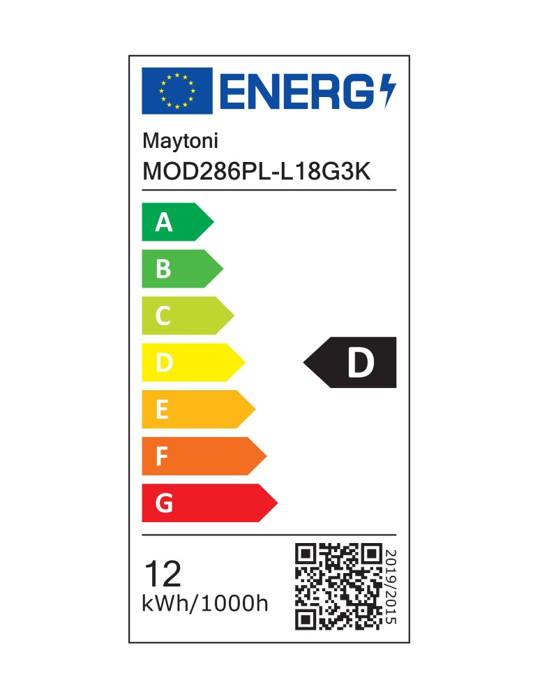 Maytoni Spirito Lampa wisząca LED 1600lm 3000K Złoty MOD286PL-L18G3K