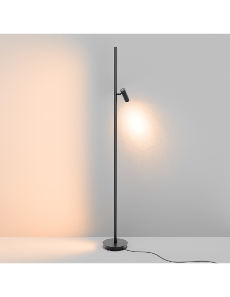 Maytoni Thin Lampa podłogowa LED 800lm 3000K Czarny MOD395FL-L28B3K Maytoni Thin Lampa podłogowa LED 800lm 3000K Czarny MOD395FL-L28B3K
