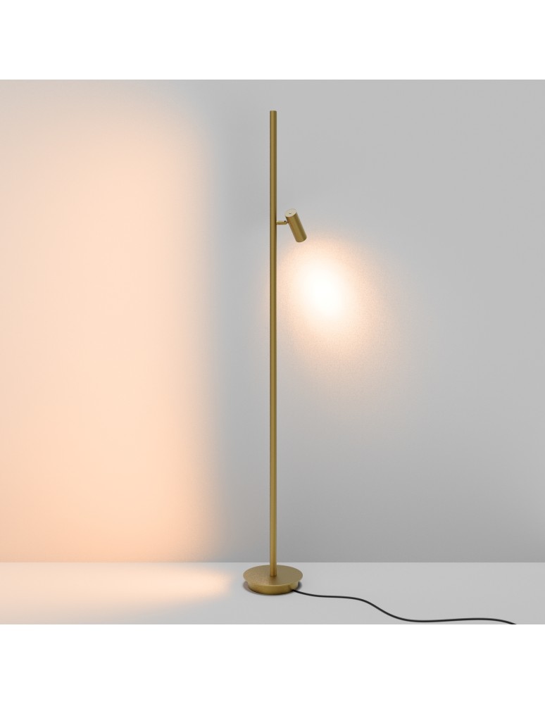 Maytoni Thin Lampa podłogowa LED 800lm 3000K Mosiądz MOD395FL-L28BS3K Maytoni Thin Lampa podłogowa LED 800lm 3000K Mosiądz MOD395FL-L28BS3K