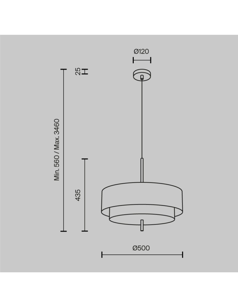 Maytoni Bergamo Lampa wisząca 5xE27 Czarny MOD613PL-05W1 Maytoni Bergamo Lampa wisząca 5xE27 Czarny MOD613PL-05W1