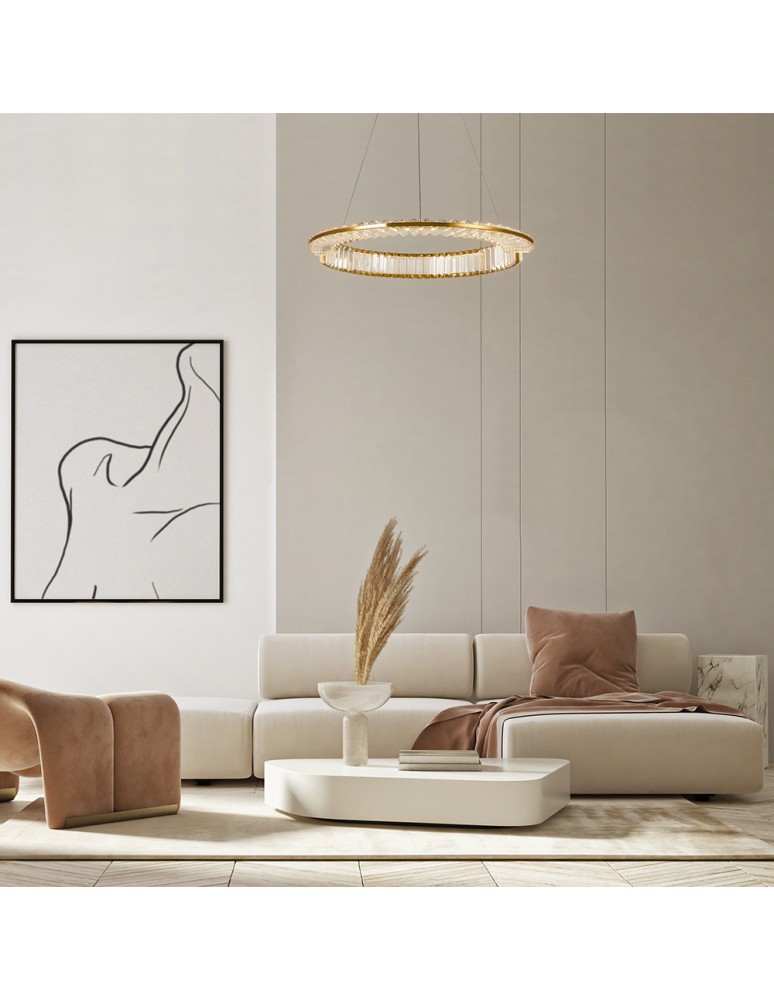 Maytoni Krone Lampa wisząca LED 2340lm 3000K Mosiądz P097PL-L36BS3K1 Maytoni Krone Lampa wisząca LED 2340lm 3000K Mosiądz P097PL-L36BS3K1