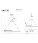 Maytoni Krone Lampa wisząca LED 2340lm 3000K Mosiądz P097PL-L36BS3K1 Maytoni Krone Lampa wisząca LED 2340lm 3000K Mosiądz P097PL-L36BS3K1