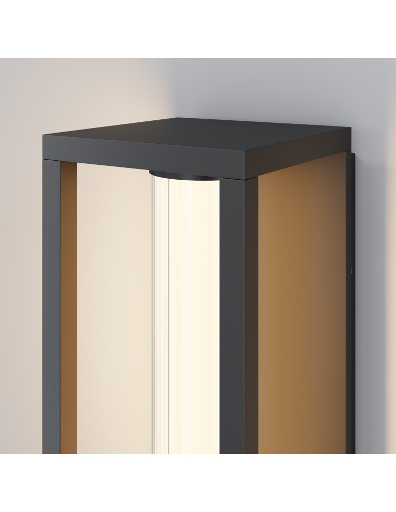 Maytoni Expo Zewnętrzna Lampa Ścienna LED 650lm 3000K Czarny O480WL-L12B3K Maytoni Expo Zewnętrzna Lampa Ścienna LED 650lm 3000K Czarny O480WL-L12B3K