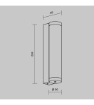 Maytoni Rounge Zewnętrzna Lampa Ścienna LED 600lm 3000K Czarny O482WL-L12B3K Maytoni Rounge Zewnętrzna Lampa Ścienna LED 600lm 3000K Czarny O482WL-L12B3K