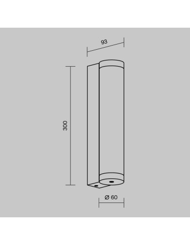 Maytoni Rounge Zewnętrzna Lampa Ścienna LED 600lm 3000K Czarny O482WL-L12B3K - product 2
