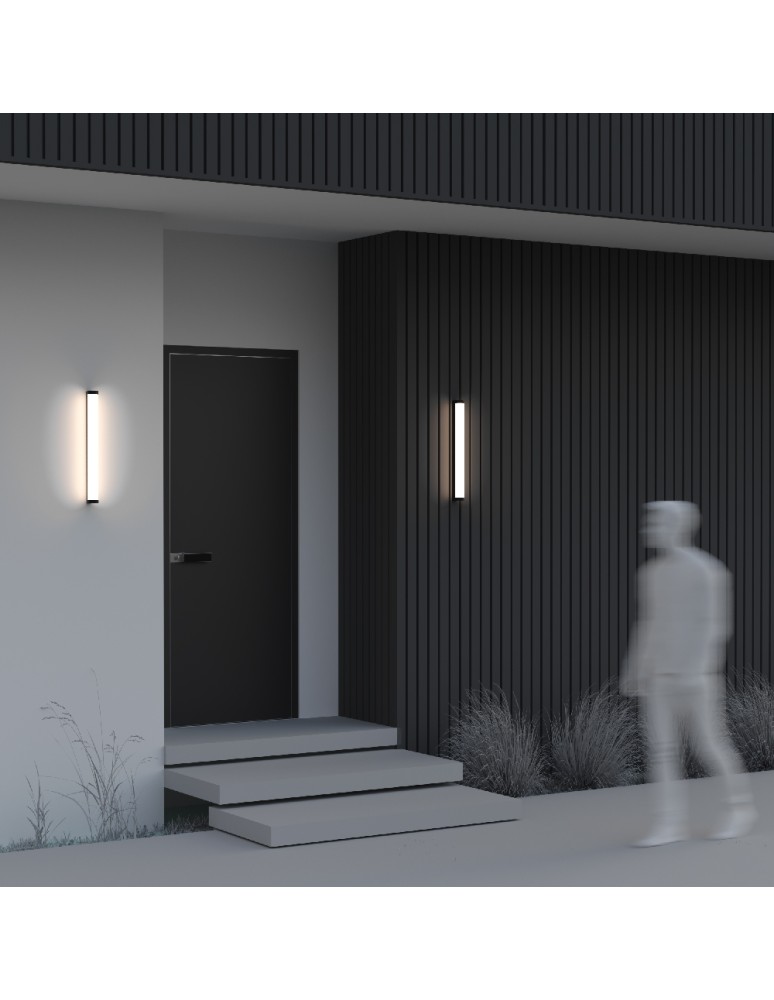 Maytoni Rounge Zewnętrzna Lampa Ścienna LED 800lm 3000K Czarny O482WL-L16B3K Maytoni Rounge Zewnętrzna Lampa Ścienna LED 800lm 3000K Czarny O482WL-L16B3K