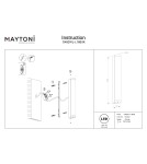 Maytoni Rounge Zewnętrzna Lampa Ścienna LED 800lm 3000K Czarny O482WL-L16B3K Maytoni Rounge Zewnętrzna Lampa Ścienna LED 800lm 3000K Czarny O482WL-L16B3K