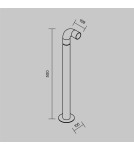Maytoni Sleek Zewnętrzna Stojąca Słupek Ogrodowy Wysoki LED 150lm 3000K Grafit O477FL-L2GF3K Maytoni Sleek Zewnętrzna Stojąca Słupek Ogrodowy Wysoki LED 150lm 3000K Grafit O477FL-L2GF3K