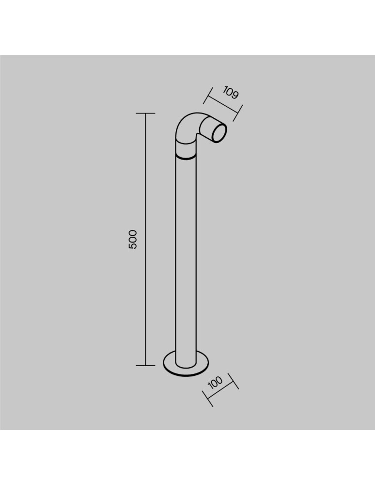 Maytoni Sleek Zewnętrzna Stojąca Słupek Ogrodowy Wysoki LED 150lm 3000K Grafit O477FL-L2GF3K Maytoni Sleek Zewnętrzna Stojąca Słupek Ogrodowy Wysoki LED 150lm 3000K Grafit O477FL-L2GF3K