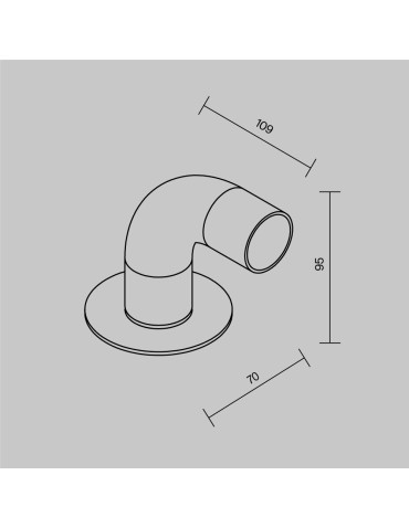 Maytoni Sleek Zewnętrzna Stojąca Słupek Ogrodowy Niski LED 150lm 3000K Grafit O477FL-L2GF3K1 - product 2