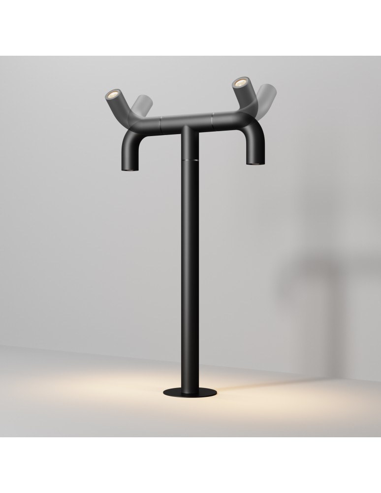 Maytoni Sleek Zewnętrzna Stojąca Słupek Ogrodowy Podwójny Ruchomy LED 300lm 3000K Grafit O477FL-L4GF3K Maytoni Sleek Zewnętrzna Stojąca Słupek Ogrodowy Podwójny Ruchomy LED 300lm 3000K Grafit O477FL-L4GF3K