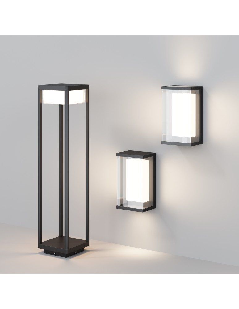 Maytoni Baker Street Zewnętrzna Lampa Ścienna LED 420lm 3000K Czarny O021WL-L10B3K Maytoni Baker Street Zewnętrzna Lampa Ścienna LED 420lm 3000K Czarny O021WL-L10B3K