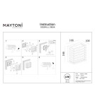 Maytoni Downing Street Zewnętrzna Lampa Ścienna LED 380lm 3000K Czarny O020WL-L10B3K Maytoni Downing Street Zewnętrzna Lampa Ścienna LED 380lm 3000K Czarny O020WL-L10B3K