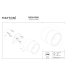 Maytoni Spin Zewnętrzna Lampa Sufitowa LED 650lm 3000K Biały O310CL-L7W3K Maytoni Spin Zewnętrzna Lampa Sufitowa LED 650lm 3000K Biały O310CL-L7W3K