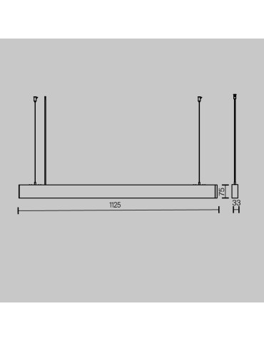 Maytoni BASIS Lampa wisząca LED Biały P051PL-36W2.7-6K-W - produkt 2