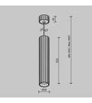 Maytoni Calipso Lampa wisząca 1xGU10 Biały P106PL-01-GU10-W Maytoni Calipso Lampa wisząca 1xGU10 Biały P106PL-01-GU10-W