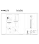 Maytoni Calipso Lampa wisząca 1xGU10 Biały P106PL-01-GU10-W Maytoni Calipso Lampa wisząca 1xGU10 Biały P106PL-01-GU10-W