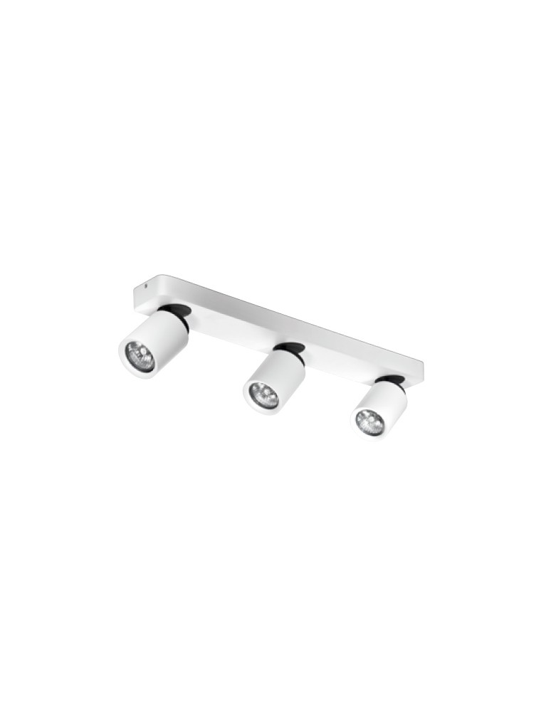 Lampy sufitowe reflektory - Azzardo TOMI 3 WHITE 3xGU10 Reflektor Sufitowy Biały/Szary AZ0664 - produkt kolory-swiatla.pl 1