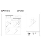 Maytoni Ephoria Lampa wisząca LED Biały P109PL-36W2.7-6K-W Maytoni Ephoria Lampa wisząca LED Biały P109PL-36W2.7-6K-W