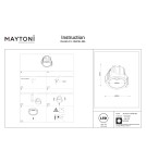 Maytoni Alfa LED Lampa wbudowana podtynkowa LED 450lm 3000K Biały i czarny DL043-01-10W3K-RD-WB Maytoni Alfa LED Lampa wbudowana podtynkowa LED 450lm 3000K Biały i czarny DL043-01-10W3K-RD-WB