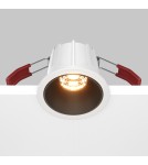 Maytoni Alfa LED Lampa wbudowana podtynkowa LED 500lm 2700K Biały i czarny DL043-01-10W2.7K-RD-WB-DE Maytoni Alfa LED Lampa wbudowana podtynkowa LED 500lm 2700K Biały i czarny DL043-01-10W2.7K-RD-WB-DE