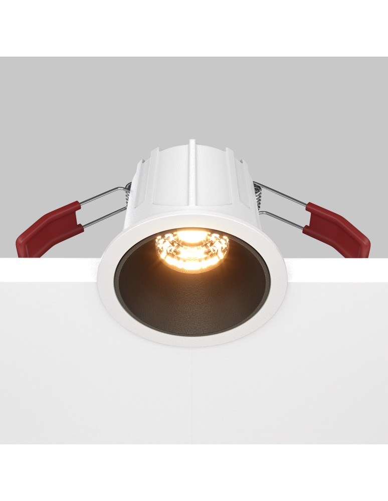 Maytoni Alfa LED Lampa wbudowana podtynkowa LED 500lm 2700K Biały i czarny DL043-01-10W2.7K-RD-WB-DE Maytoni Alfa LED Lampa wbudowana podtynkowa LED 500lm 2700K Biały i czarny DL043-01-10W2.7K-RD-WB-DE
