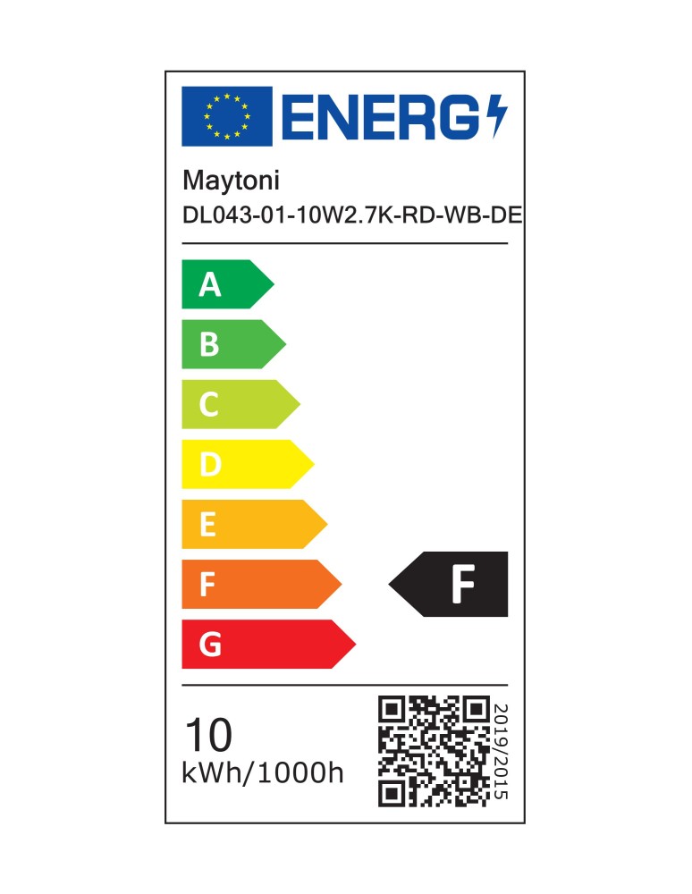 Maytoni Alfa LED Lampa wbudowana podtynkowa LED 500lm 2700K Biały i czarny DL043-01-10W2.7K-RD-WB-DE Maytoni Alfa LED Lampa wbudowana podtynkowa LED 500lm 2700K Biały i czarny DL043-01-10W2.7K-RD-WB-DE