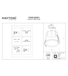 Maytoni Alfa LED Lampa wbudowana podtynkowa LED 500lm 2700K Biały i czarny DL043-01-10W2.7K-RD-WB-DE Maytoni Alfa LED Lampa wbudowana podtynkowa LED 500lm 2700K Biały i czarny DL043-01-10W2.7K-RD-WB-DE
