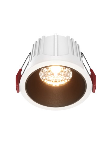 Maytoni Alfa LED Lampa wbudowana podtynkowa LED 750lm 2700K Biały i czarny DL043-01-15W2.7K-RD-WB-DE