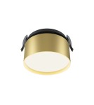 Maytoni Onda Lampa wbudowana podtynkowa LED 620lm 2200K-4000K Czarny i matowe złoto DL024-12W-DTW-BMG Maytoni Onda Lampa wbudowana podtynkowa LED 620lm 2200K-4000K Czarny i matowe złoto DL024-12W-DTW-BMG