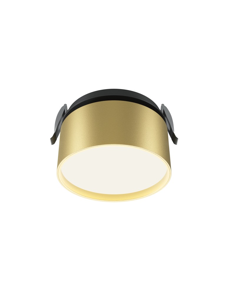 Maytoni Onda Lampa wbudowana podtynkowa LED 620lm 2200K-4000K Czarny i matowe złoto DL024-12W-DTW-BMG Maytoni Onda Lampa wbudowana podtynkowa LED 620lm 2200K-4000K Czarny i matowe złoto DL024-12W-DTW-BMG