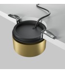 Maytoni Onda Lampa wbudowana podtynkowa LED 620lm 2200K-4000K Czarny i matowe złoto DL024-12W-DTW-BMG Maytoni Onda Lampa wbudowana podtynkowa LED 620lm 2200K-4000K Czarny i matowe złoto DL024-12W-DTW-BMG