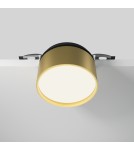 Maytoni Onda Lampa wbudowana podtynkowa LED 620lm 2200K-4000K Czarny i matowe złoto DL024-12W-DTW-BMG Maytoni Onda Lampa wbudowana podtynkowa LED 620lm 2200K-4000K Czarny i matowe złoto DL024-12W-DTW-BMG