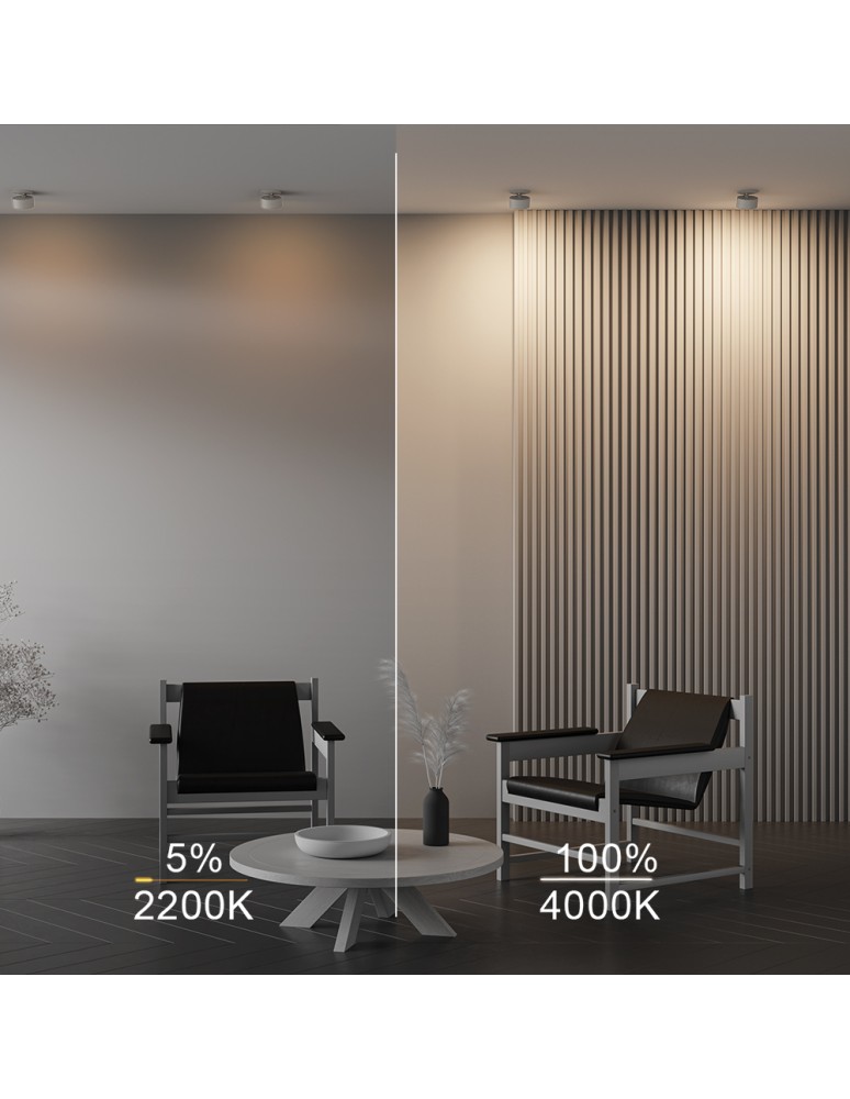 Maytoni Onda Lampa wbudowana podtynkowa LED 800lm 2200K-4000K Biały DL024-12W-DTW-W Maytoni Onda Lampa wbudowana podtynkowa LED 800lm 2200K-4000K Biały DL024-12W-DTW-W