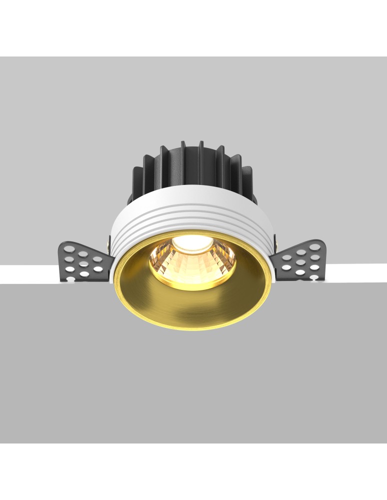 Maytoni Round Lampa wbudowana podtynkowa LED 920lm 3000K Mosiądz DL058-12W3K-TRS-BS Maytoni Round Lampa wbudowana podtynkowa LED 920lm 3000K Mosiądz DL058-12W3K-TRS-BS