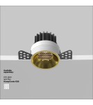 Maytoni Round Lampa wbudowana podtynkowa LED 920lm 3000K Mosiądz DL058-12W3K-TRS-BS Maytoni Round Lampa wbudowana podtynkowa LED 920lm 3000K Mosiądz DL058-12W3K-TRS-BS