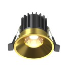 Lampy podtynkowe LED - Maytoni Round Lampa wbudowana podtynkowa LED 460lm 3000K Mosiądz DL058-7W3K-BS - product 1