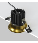 Lampy podtynkowe LED - Maytoni Round Lampa wbudowana podtynkowa LED 460lm 3000K Mosiądz DL058-7W3K-BS - product 3