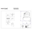 Lampy podtynkowe LED - Maytoni Round Lampa wbudowana podtynkowa LED 460lm 3000K Mosiądz DL058-7W3K-BS - product 8