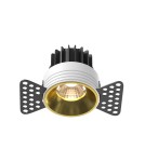 Lampy podtynkowe bezramkowe - trimless - Maytoni Round Lampa wbudowana podtynkowa LED 480lm 3000K Mosiądz DL058-7W3K-TRS-BS - product 1